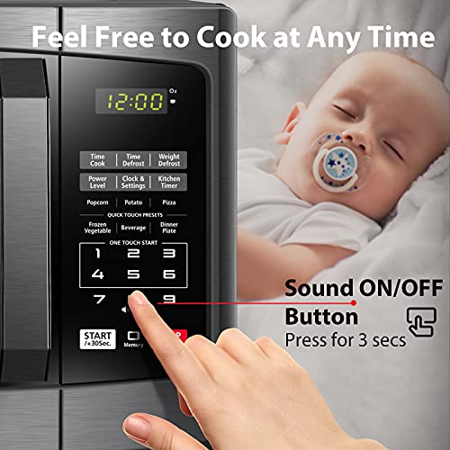 TOSHIBA EM925A5A-SS 0.9 Cu Ft Microwave for Families